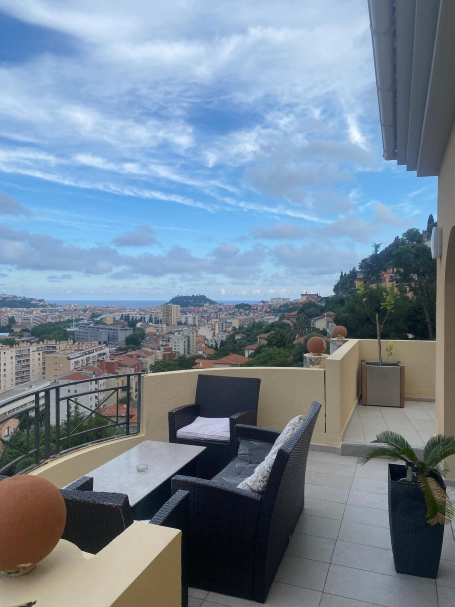 Appartement-Nice 01 Vue Mer - Panoramique Wifi-Parking Exterior photo